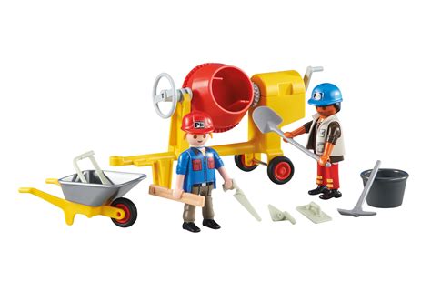 Playmobil 6339 6340 City Action Construction Workers Cement 